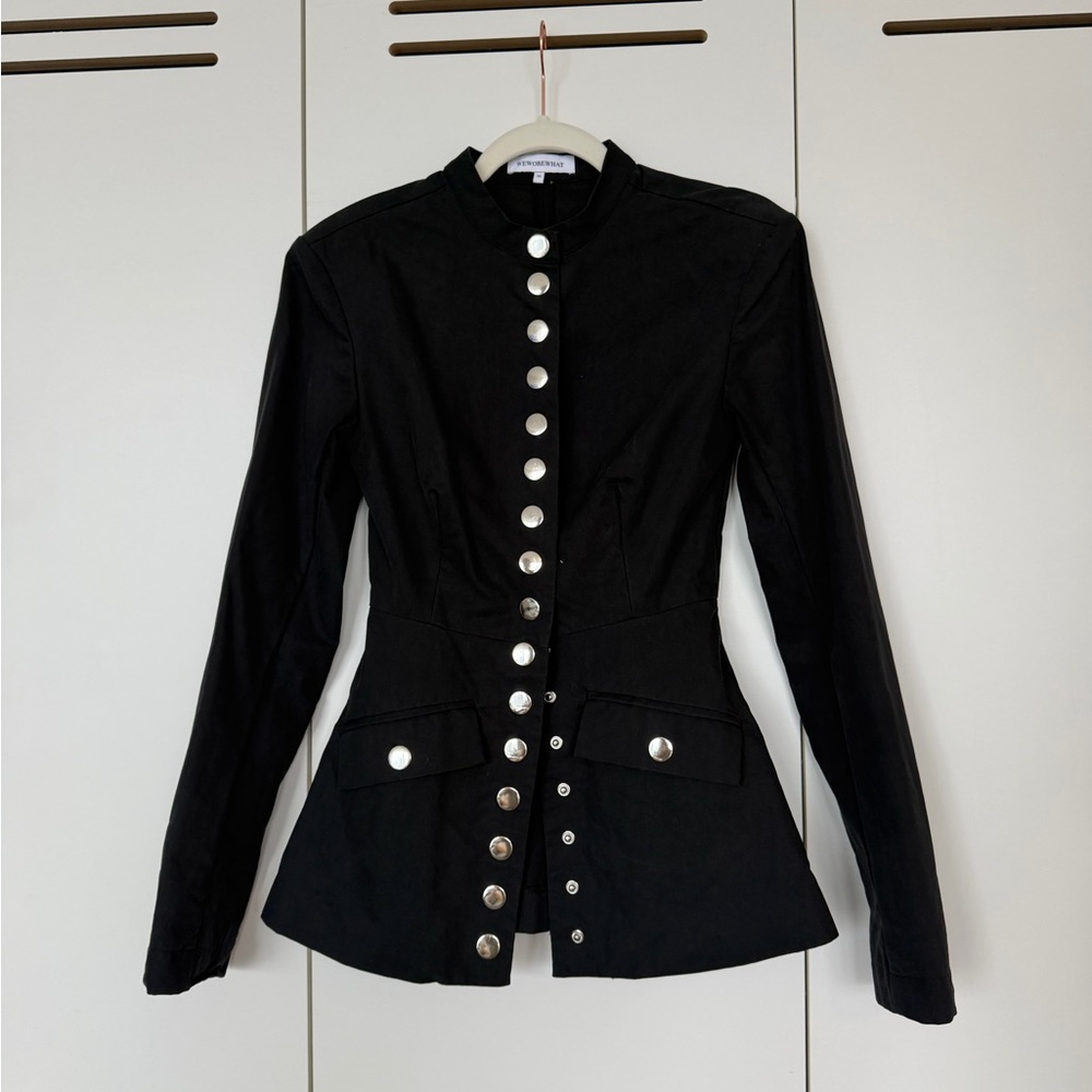 WeWoreWhat Black Military Jacket - XS